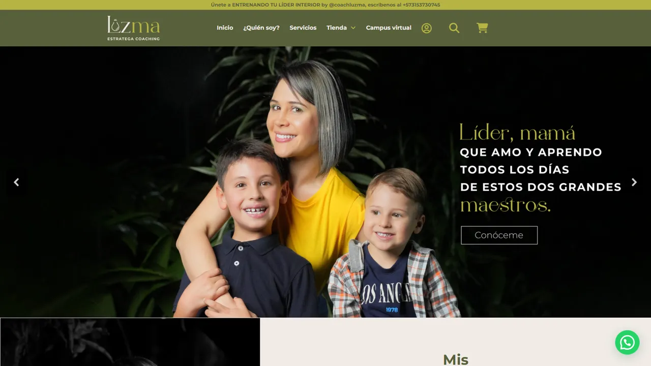 Sitio web de Coach Luzma